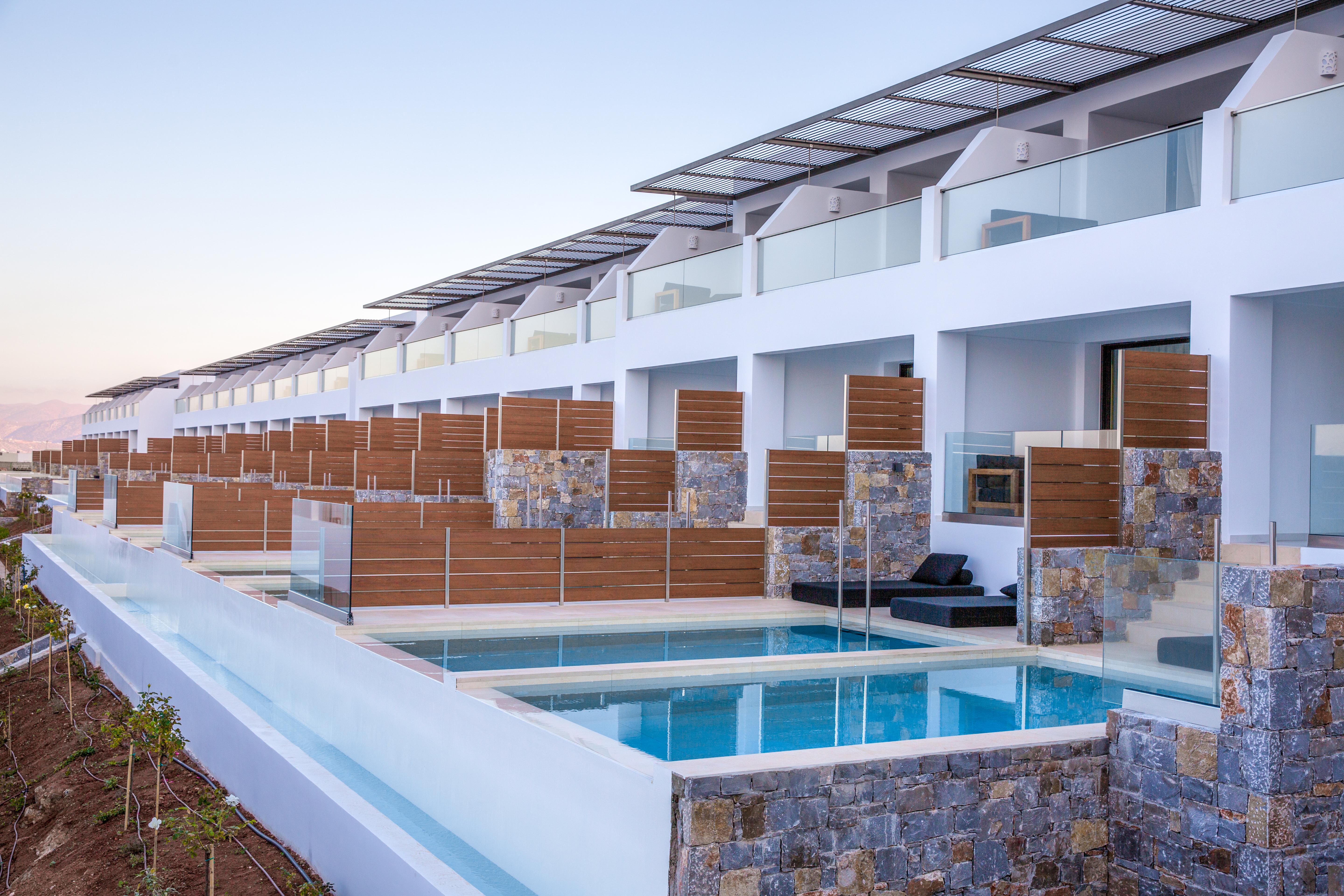 Abaton Island Resort & Spa Hersonissos  Exterior photo The hotel's private pools