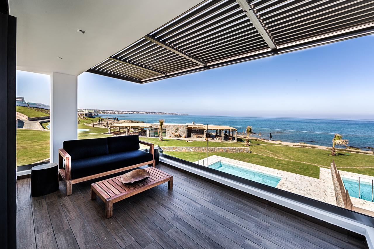 Abaton Island Resort & Spa Hersonissos  Exterior photo View from the balcony of a villa in the resort